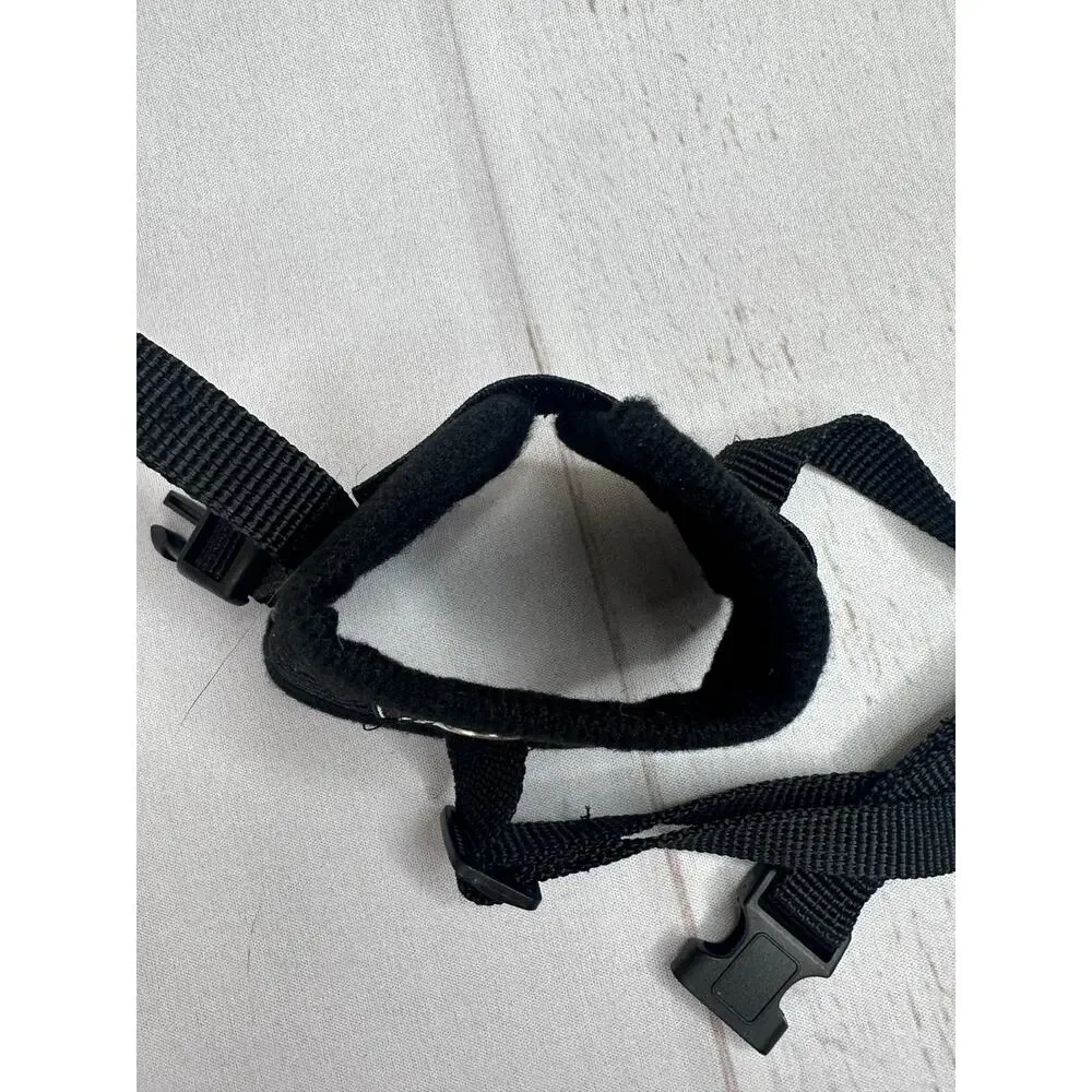 Adjustable Dog Muzzle Breathable Soft Humane Secure Fit‎ Black NEW